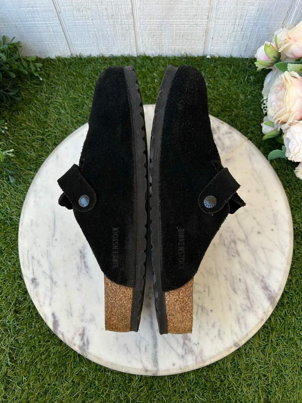 BIRKENSTOCKS Boston Black Soft Footbed Clogs Size 42 men 9.9-5 women 11-11.5